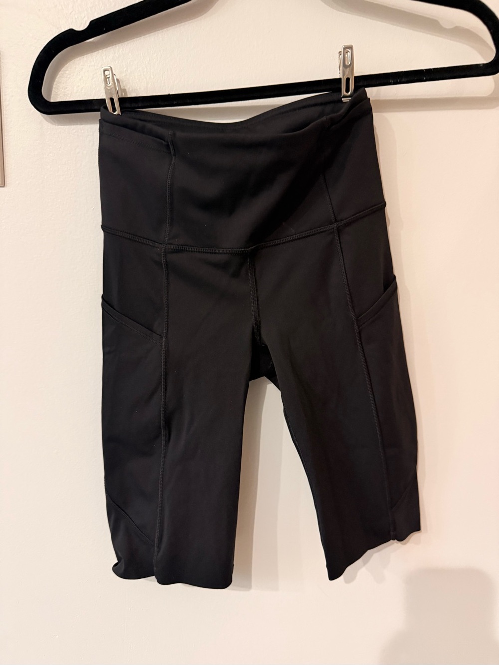 Lululemon Black High-Waist bicycle Shorts